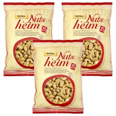 웰넛 구운 캐슈넛, 200g, 3개 200g, 3개