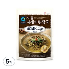 청정원 호밍스 사골 시래기된장국, 450g, 5개