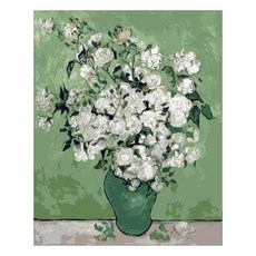 ArtLife 藝術生活 數字油畫DIY DTR101 50 x 65cm, 梵谷 白玫瑰, 1個
