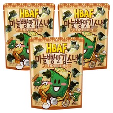 바프 마늘빵맛 김스낵, 40g, 3개