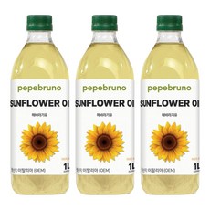 Pepebruno 葵花籽油, 3個, 1L