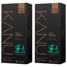 카누 바리스타 머신 전용 캡슐커피 딥포레스트, 9.5g, 10개입, 2개