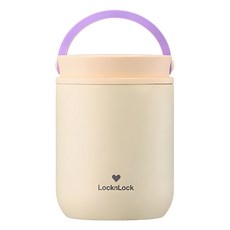 LocknLock 樂扣樂扣 Little Luv保溫便當罐, 黃色, 300ml, 1個