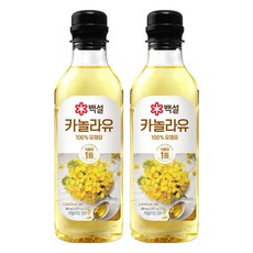CJ BEKSUL 白雪 芥花油, 500ml, 2瓶