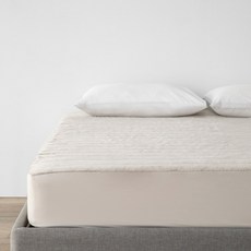 HOLA 和樂家居 WARM TOUCH 石墨烯防靜電恆溫床包式保潔墊單人 2.6kg, 霧灰色