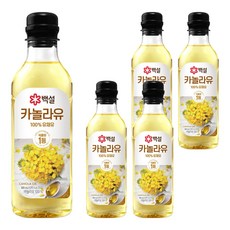 CJ BEKSUL 白雪 菜籽油, 500ml, 5瓶