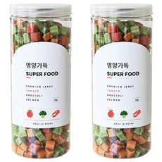 제로랩스 강아지 영양가득 져키, 토마토+브로콜리+연어, 1kg, 2개 강아지 간식 제로랩스 강아지 영양가득 져키, 토마토+브로콜리+연어, 1kg, 2개 강아지 간식