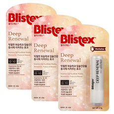 블리스텍스 딥 리뉴얼 립밤, 3.7g, 3개