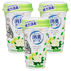 unicharm 清新消臭貓盆消臭粒 天然花園, 3個, 450ml