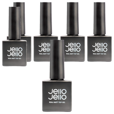 Jello Jello Real Matt Top Gel 霧面凝膠, 10ml, 透明, 6瓶
