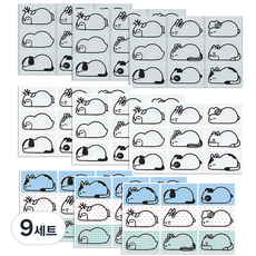 como name 動物名字貼紙, 庫爾庫裡圖片, 9套
