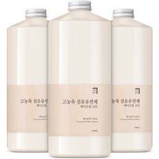 살림백서 고농축 퍼퓸 섬유유연제 에이프릴 코튼 본품, 3개, 1000ml