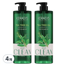 케라시스 티트리오일 샴푸, 1L, 4개