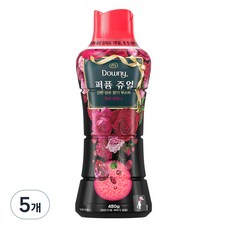 다우니 퍼퓸 쥬얼 향기 부스터 루비 피오니, 480g, 5개