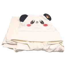 兒童涼感防曬外套 素色款 UPF50+, 2XL碼(衣長 42 x 胸圍 47~48 x 身高 120~130cm), 白熊貓