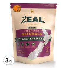 ZEAL 뉴질랜드산 강아지 수제간식, 사슴정강이뼈 300g, 3개