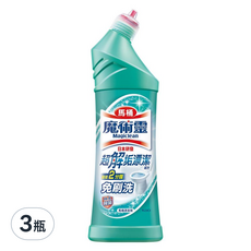 Kao 花王 Magiclean 魔術靈 殺菌瞬潔 馬桶清潔劑 一般款, 超分解垢潔淨, 免刷洗, 500ml, 3瓶