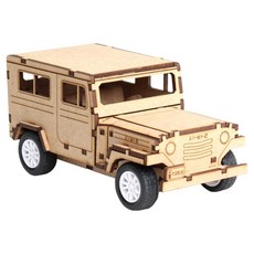 Youngmodeler 英工房 汽車玩具木片模型 TM-557, 混色