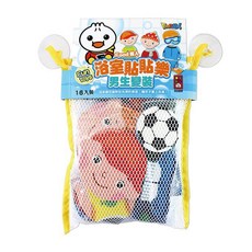 風車 FOOD超人 浴室貼貼樂 男生變裝 Set，16入裝, 1組