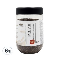 건강곡간 치아씨드 통, 250g, 6개
