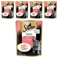 쉬바 고양이 키튼 닭고기 무스, 닭, 70g, 5개 닭, 70g, 5개
