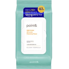 포인트앤 딥클린 올인원 클렌징티슈 80매 2p, 2개