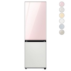 [색상선택형] 삼성전자 비스포크 냉장고 방문설치, 글램 핑크 + 코타 화이트,