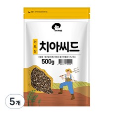 엉클탁 치아씨드, 500g, 5개