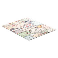 dayneeds 日需百備 療癒卡通動物系列 絲圈地墊, 小怪獸, 1個