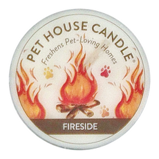 PET HOUSE 室內除臭寵物香氛蠟燭 小 爐火圍繞，無添加色素，可重複使用, 43g, 1個