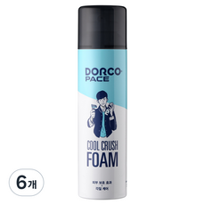 PACE 쿨 크러쉬 대용량 쉐이빙 폼, 6개, 250ml