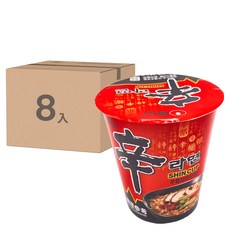 NONGSHIM 農心 辛拉麵 辛香菇味 杯麵 68g, 8入