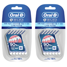 Oral-B 歐樂B L型牙間刷, 18件, 2包