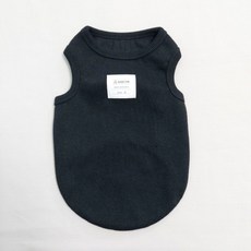 도기스타 쫀쫀 민소매 나시 티셔츠, 블랙