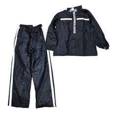 WOLF WALKERS 兩件式雨衣, 4XL, 幻影黑