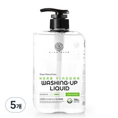 아이너바움 허브식초 아기 주방세제 허브가든, 700ml, 5개