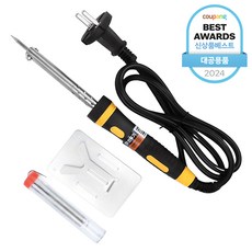 몬스툴 전기 인두기 + 받침대 + 땜납 세트, LX1190-30, 1세트 LX1190-30, 1세트