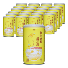 名屋 菊花蜂蜜銀耳露 320g*24罐, 清甜爽口, 膳食纖維, 方便攜帶, 健康飲品