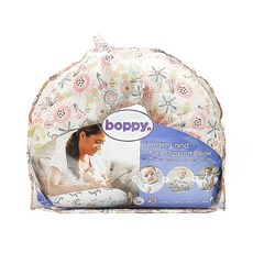 Boppy 純棉多功能授乳枕 - 哺乳和嬰兒支撐枕, 法式玫瑰