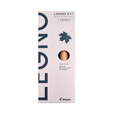 PILOT 百樂 LEGNO 2 + 1按鍵式多功能筆，北美硬楓木, 米色, 1盒
