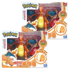 PoKeMoN 寶可夢 噴火龍寶貝球變形玩具, 2個