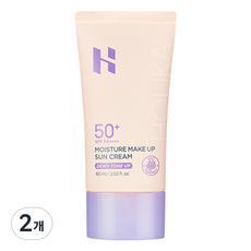 홀리카홀리카 모이스처 메이크업 선크림 SPF50+ PA++++, 2개, 60ml