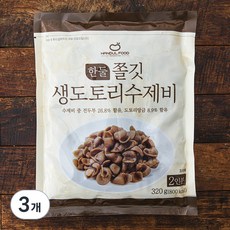 한둘푸드 쫄깃 생도토리 수제비 2인분, 320g, 3개