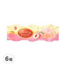 e.Ben 一本 水蜜桃布丁 110g x 3入/組, 330g, 6組