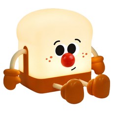 aibo 療癒系吐司小子 LED夜燈 (USB充電式), 吐司小子