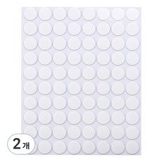 코히모 고강력 원형 양면 테이프 15mm 4W138 80p, 투명, 2개