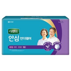 Depend 得伴 男女通用安全內衣尿失禁成人紙尿褲, M(90~105號), 18入, 1包