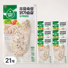 마니커에프앤지 우유숙성 닭가슴살 블랙페퍼, 110g, 21개