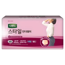 Depend 得伴 女用防漏尿超薄褲型成人紙尿布, L(100號以上), 18入, 1包