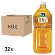 悅氏 礦泉茶品 麥仔茶, 消暑解渴, 2000毫升, 8瓶, 2L, 32瓶